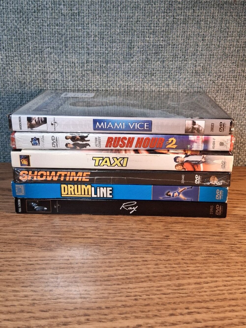 New Movie DVD Lot of 6 - Ray Drumline Taxi Miami Vice Showtime Rush Hour 2